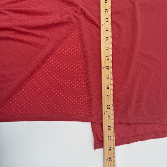 Under Armour Top Women 2X Pink Coral Loose Fit Heatgear Open Back Lightweight - Picture 10 of 11